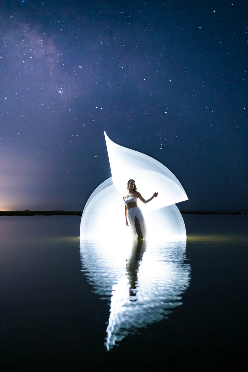 Light-painting and long exposure photography by Andrea Riezzo (2022) - light painting sublument 1503