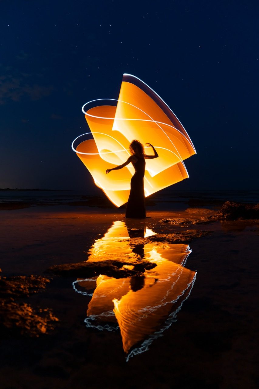 Light-painting and long exposure photography by Andrea Riezzo (2022) - light painting sublument 0398