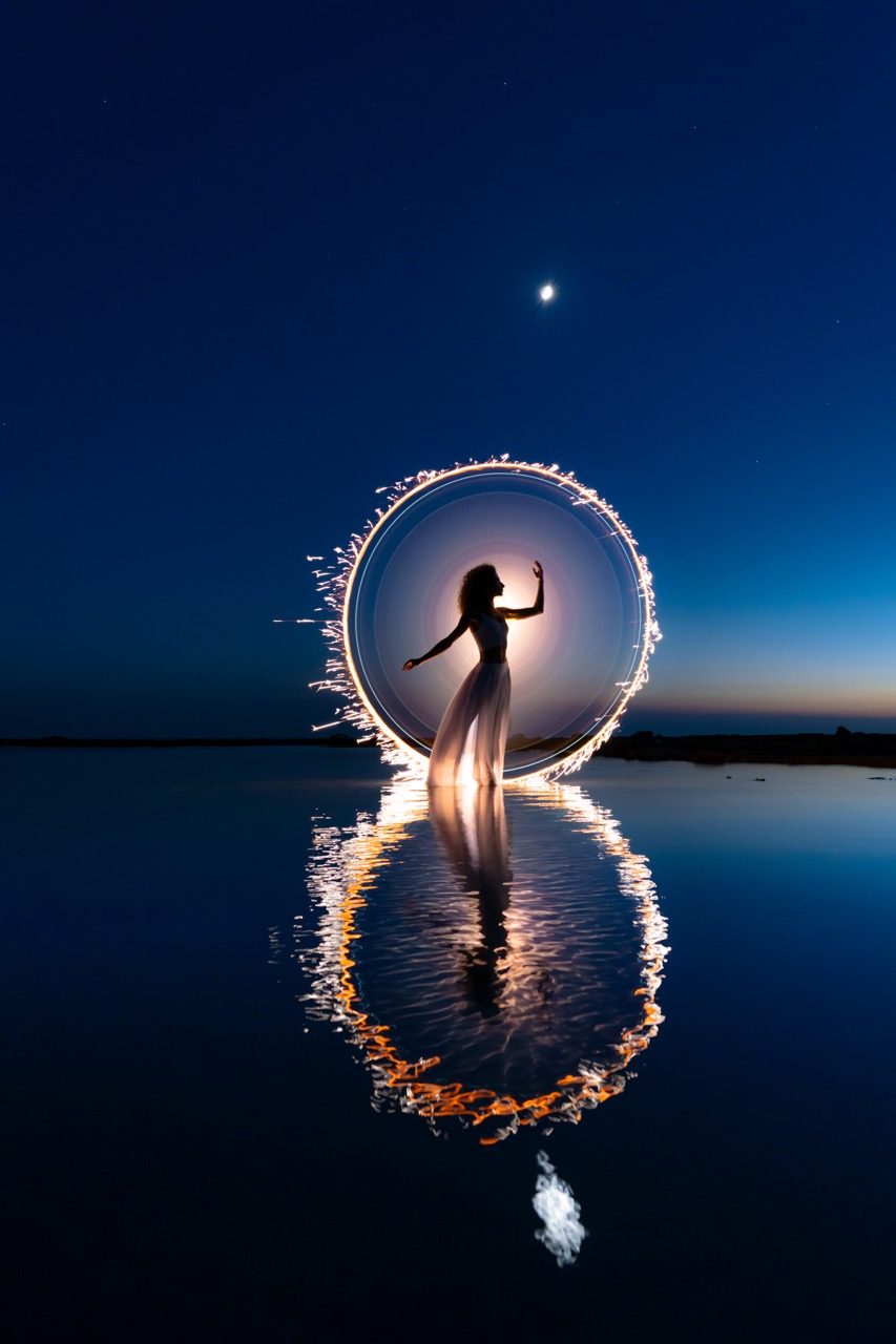 Light-painting and long exposure photography by Andrea Riezzo (2022) - light painting sublument 0712