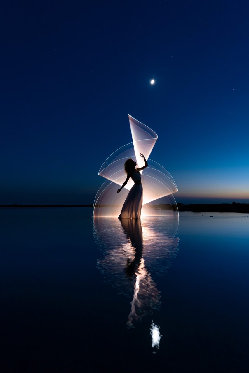 Light-painting and long exposure photography by Andrea Riezzo (2022) - light painting sublument 0716