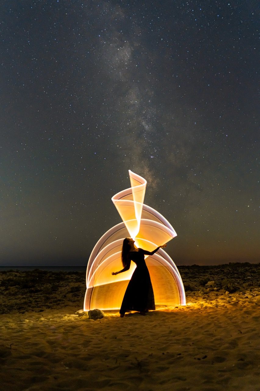 Light-painting and long exposure photography by Andrea Riezzo (2022) - light painting sublument 4248