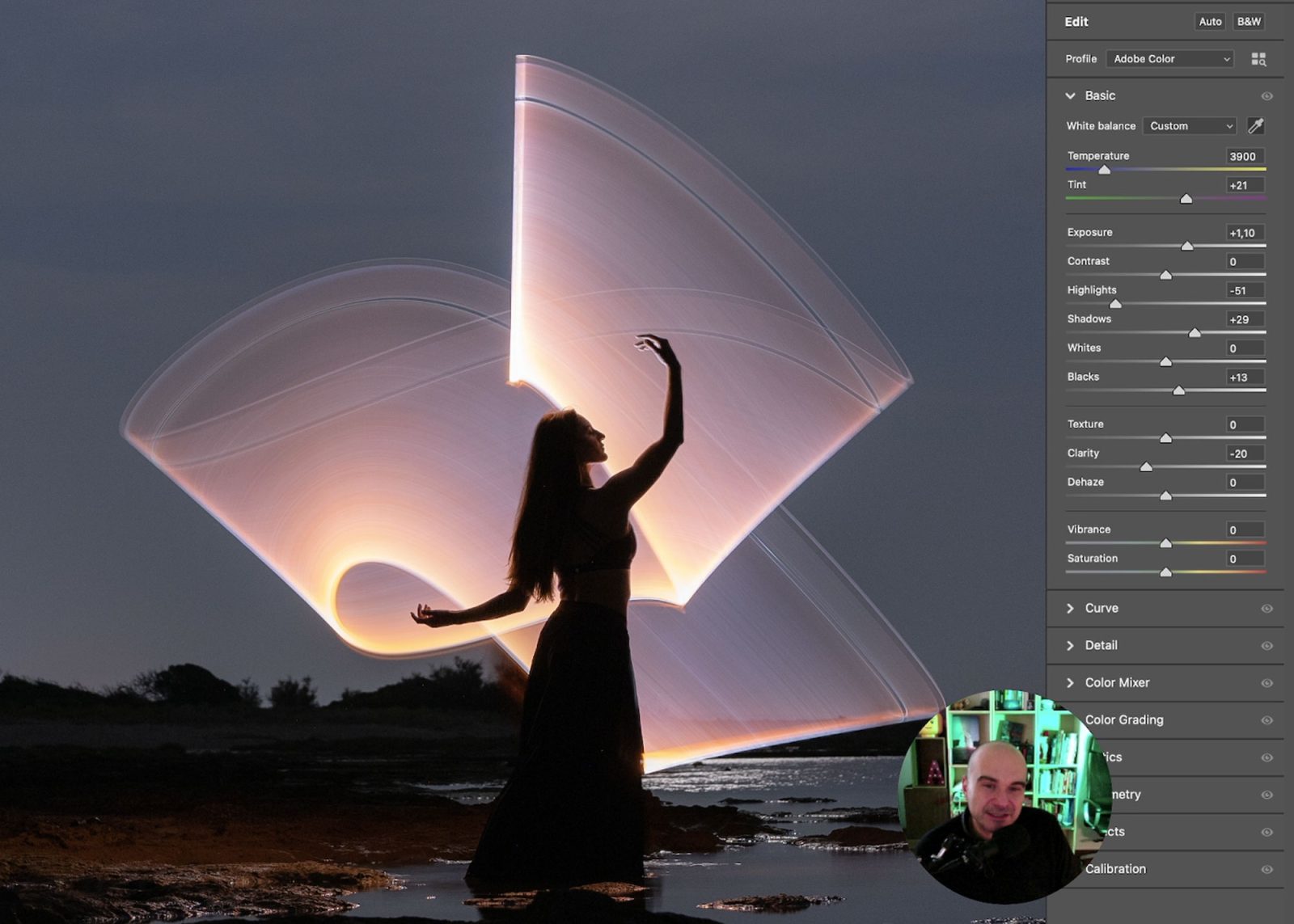 light painting photoshop editing