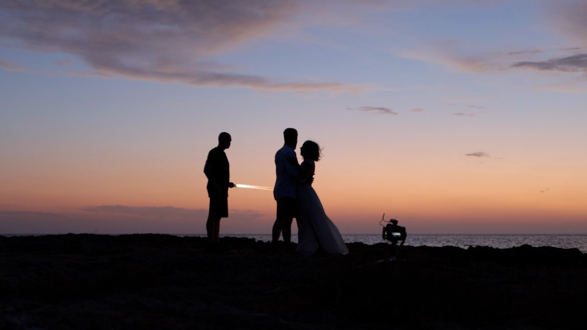 light-painting photoshoot