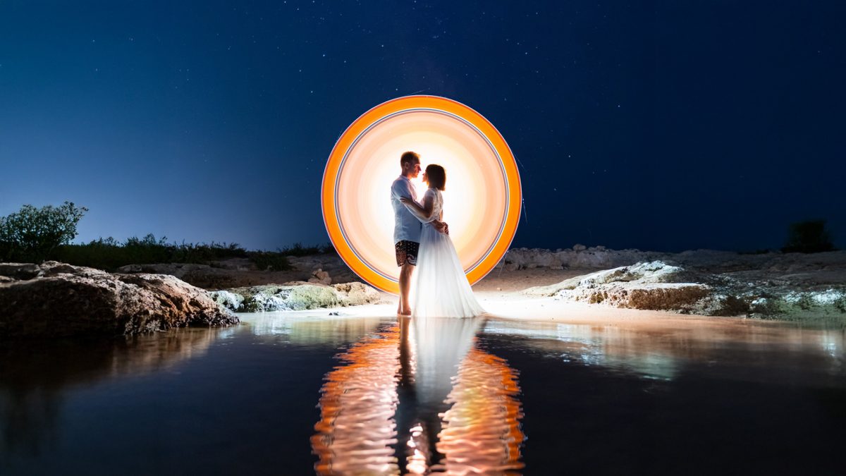 ritratti light painting