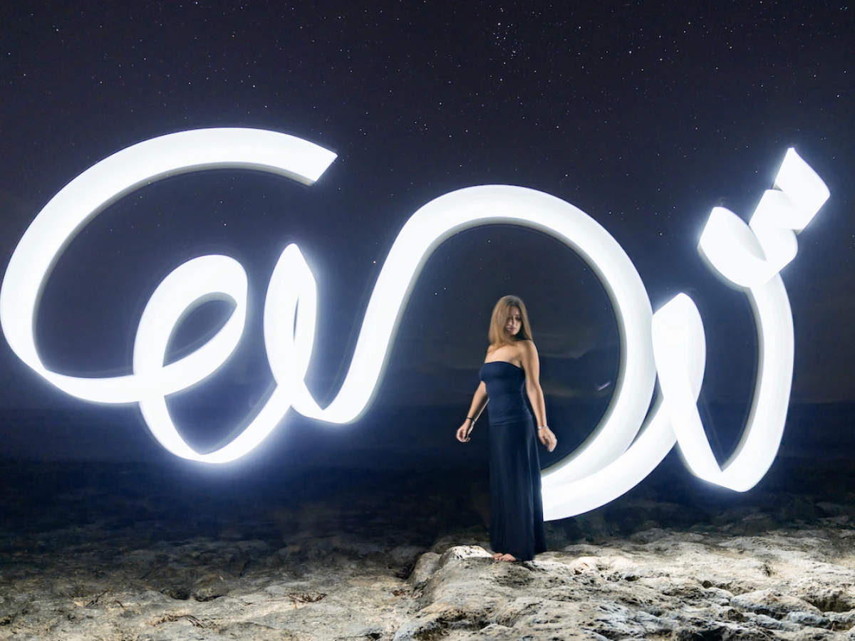 light painting short-tube