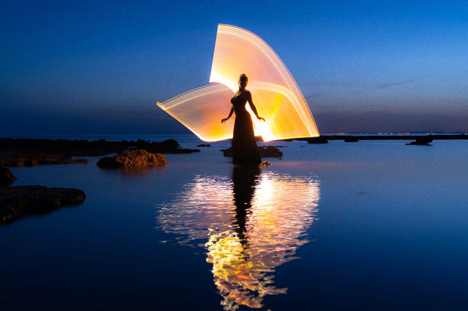 light painting photo