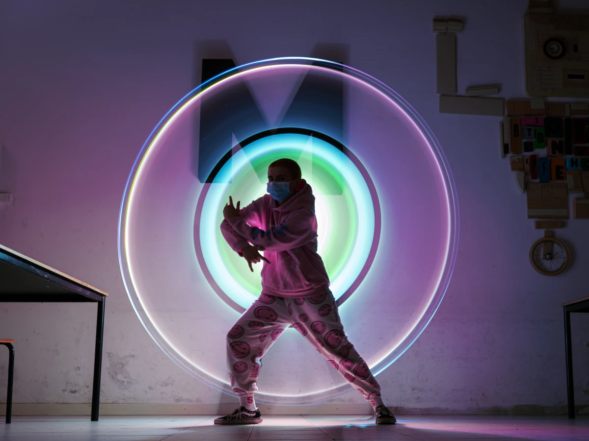 light-painting PCTO Ferrara