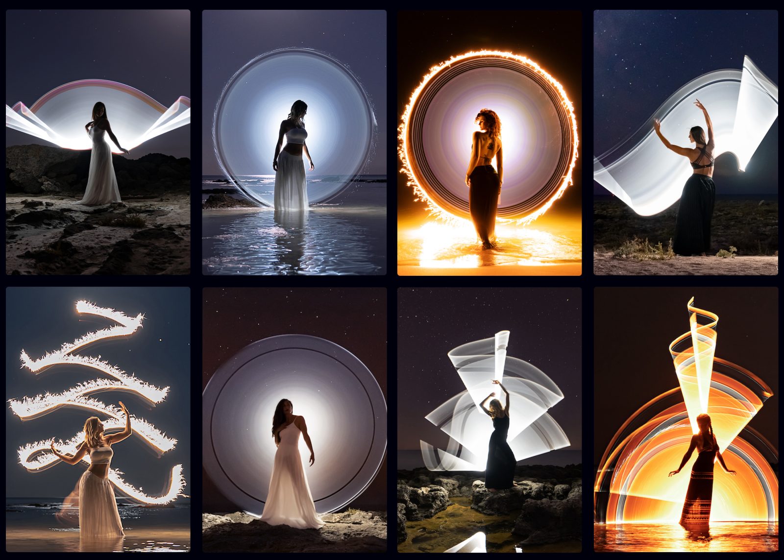 NFT light-painting collection