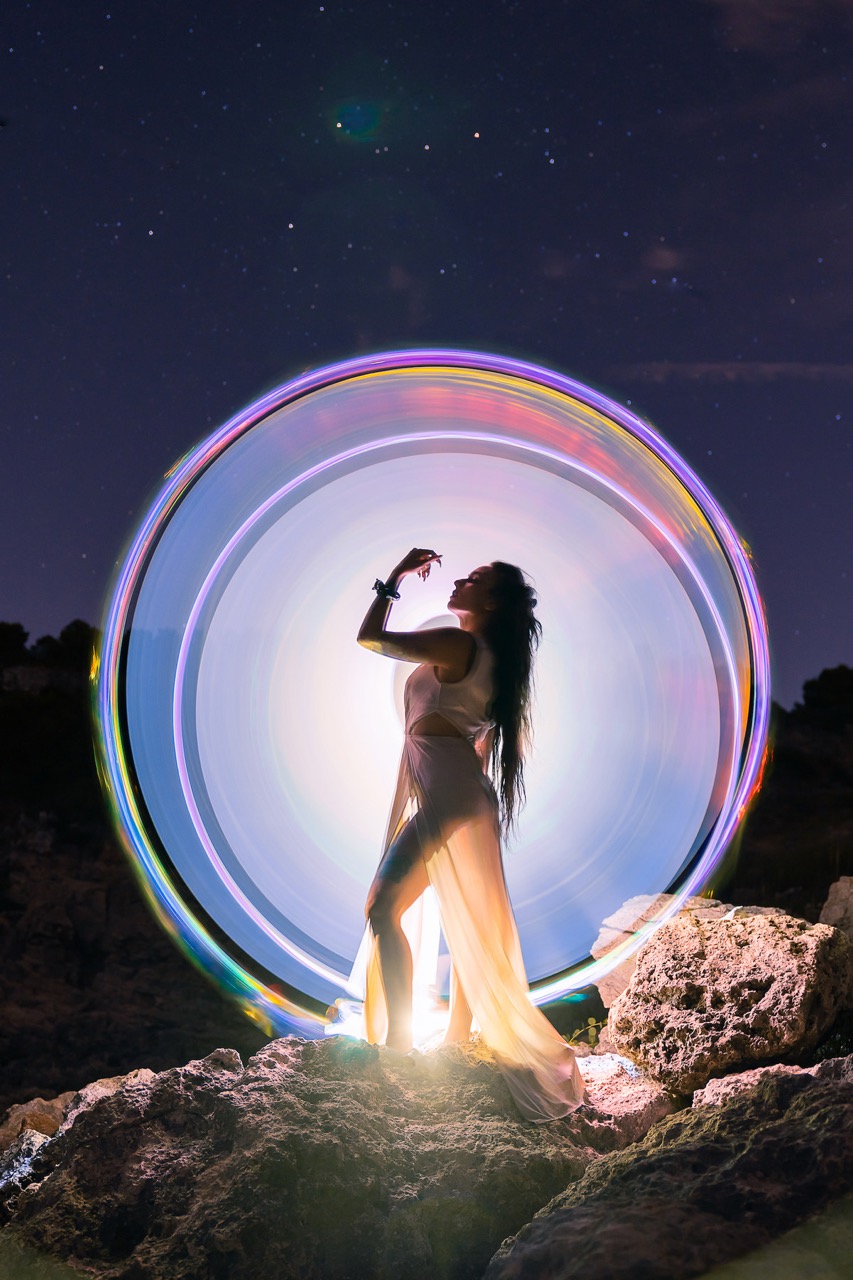 Light-painting and long exposure photography by Andrea Riezzo (2019) - light painting chiara 5781