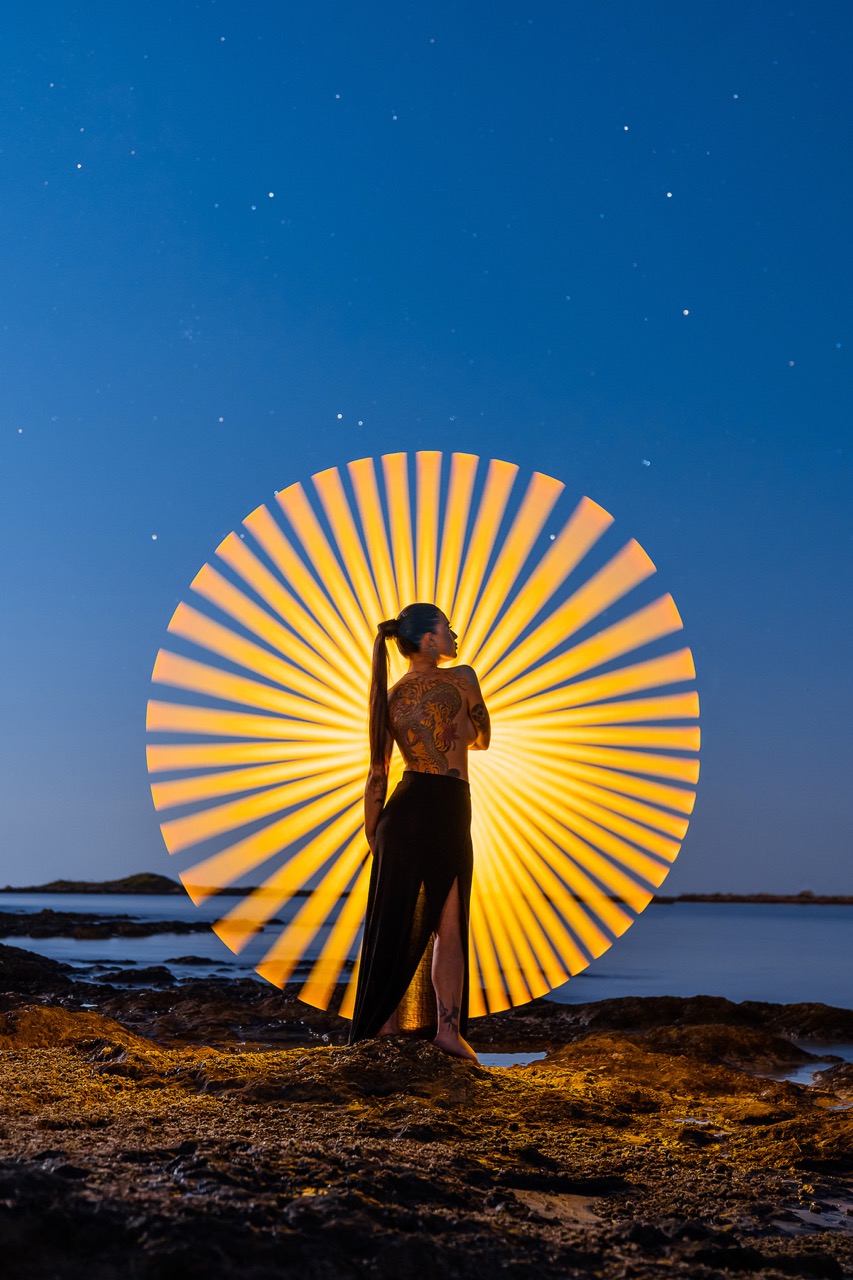 Light-painting and long exposure photography by Andrea Riezzo (2019) - light painting paola 6092