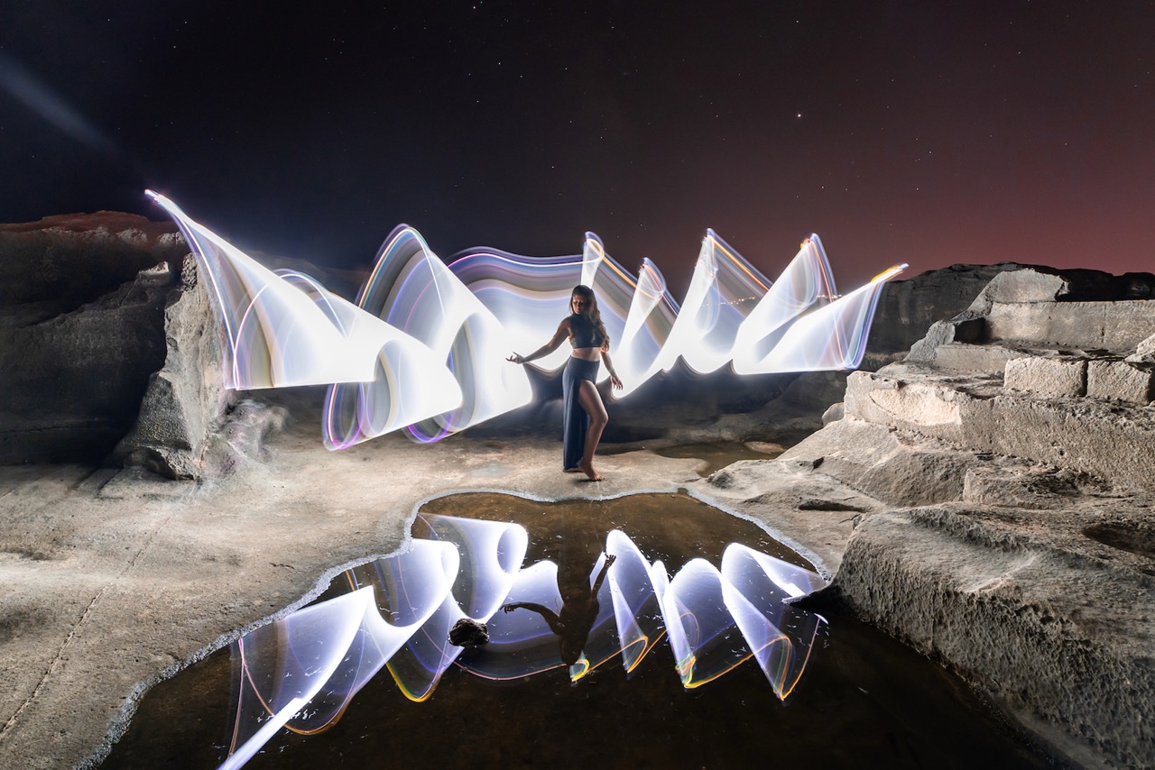 Light-painting and long exposure photography by Andrea Riezzo (2019) - light painting sara chiara 6849 02