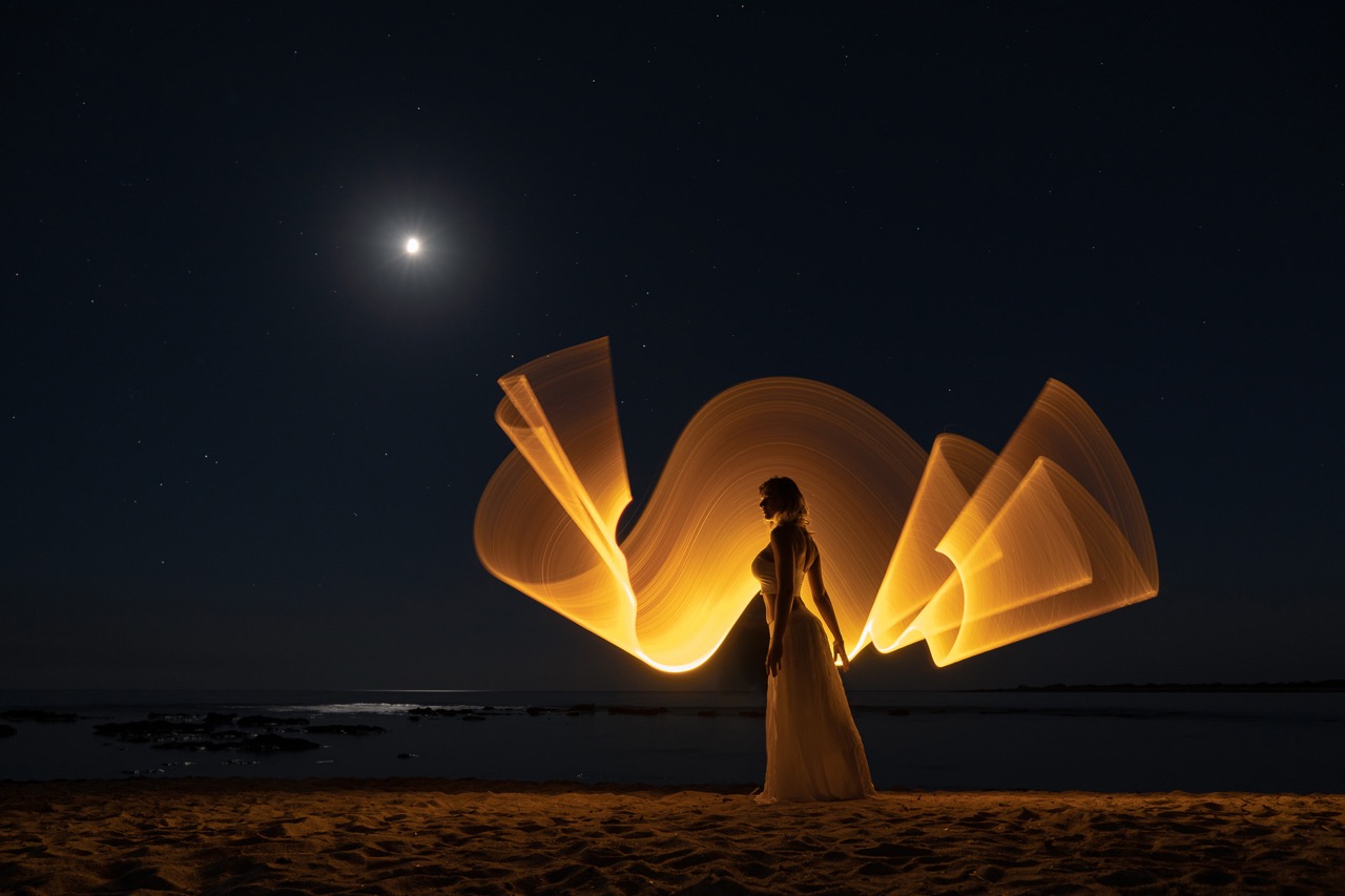 Light-painting and long exposure photography by Andrea Riezzo (2020) - light painting antonella 4048