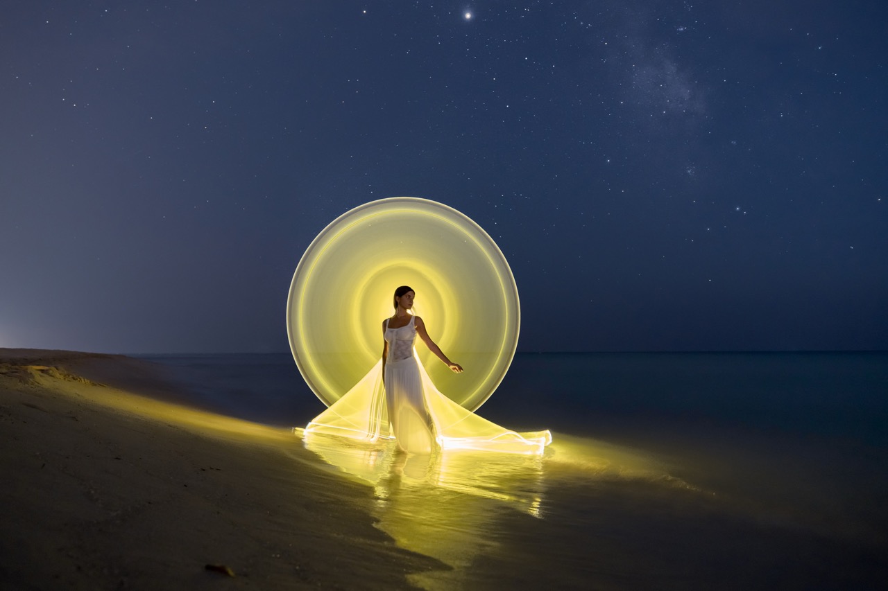 Light-painting and long exposure photography by Andrea Riezzo (2020) - light painting cristina 4549
